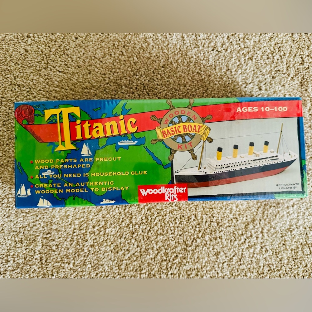 Woodkrafter Kit Titanic Model Kit
NEW Old Stock Rare Model 1-3003
Rare Model!!🔥
